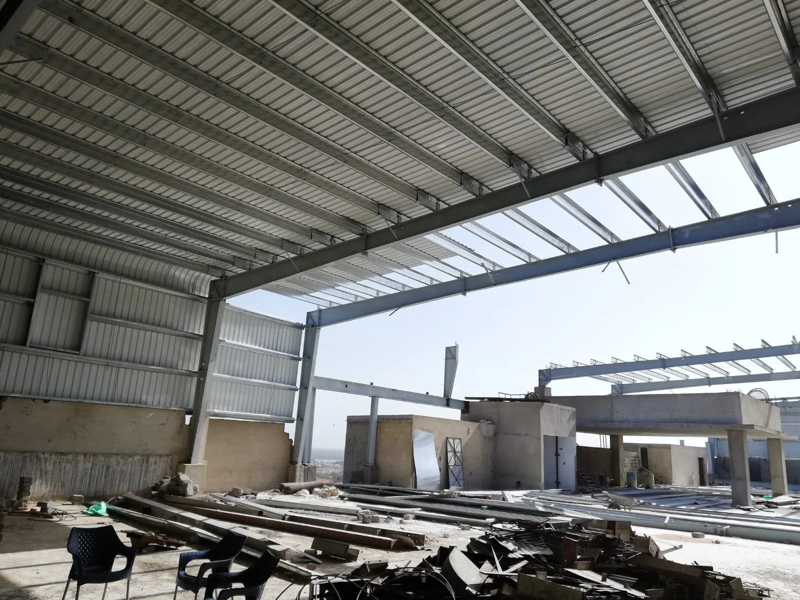 Industrial PEB shed structure