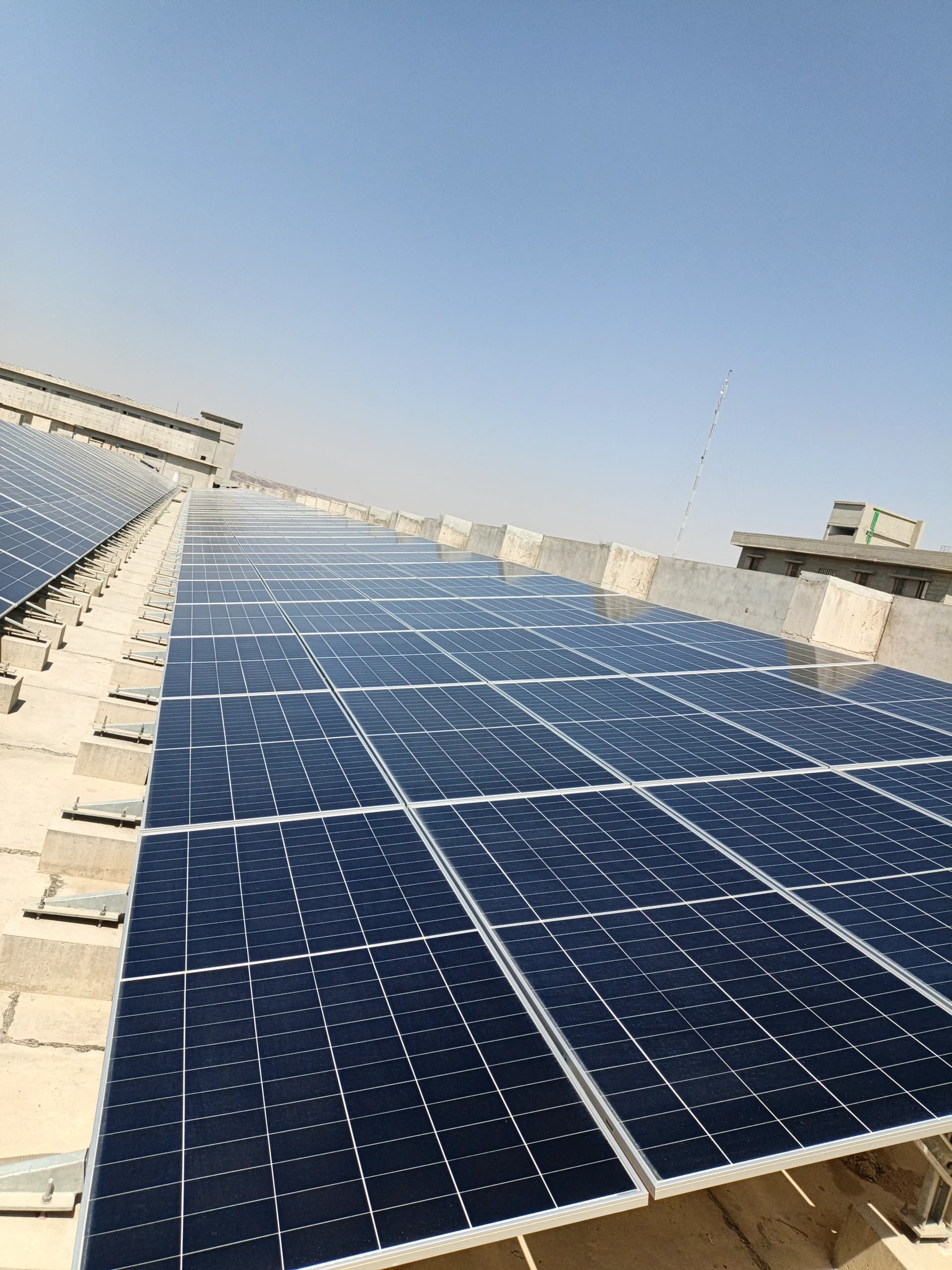 Solar farm structure array