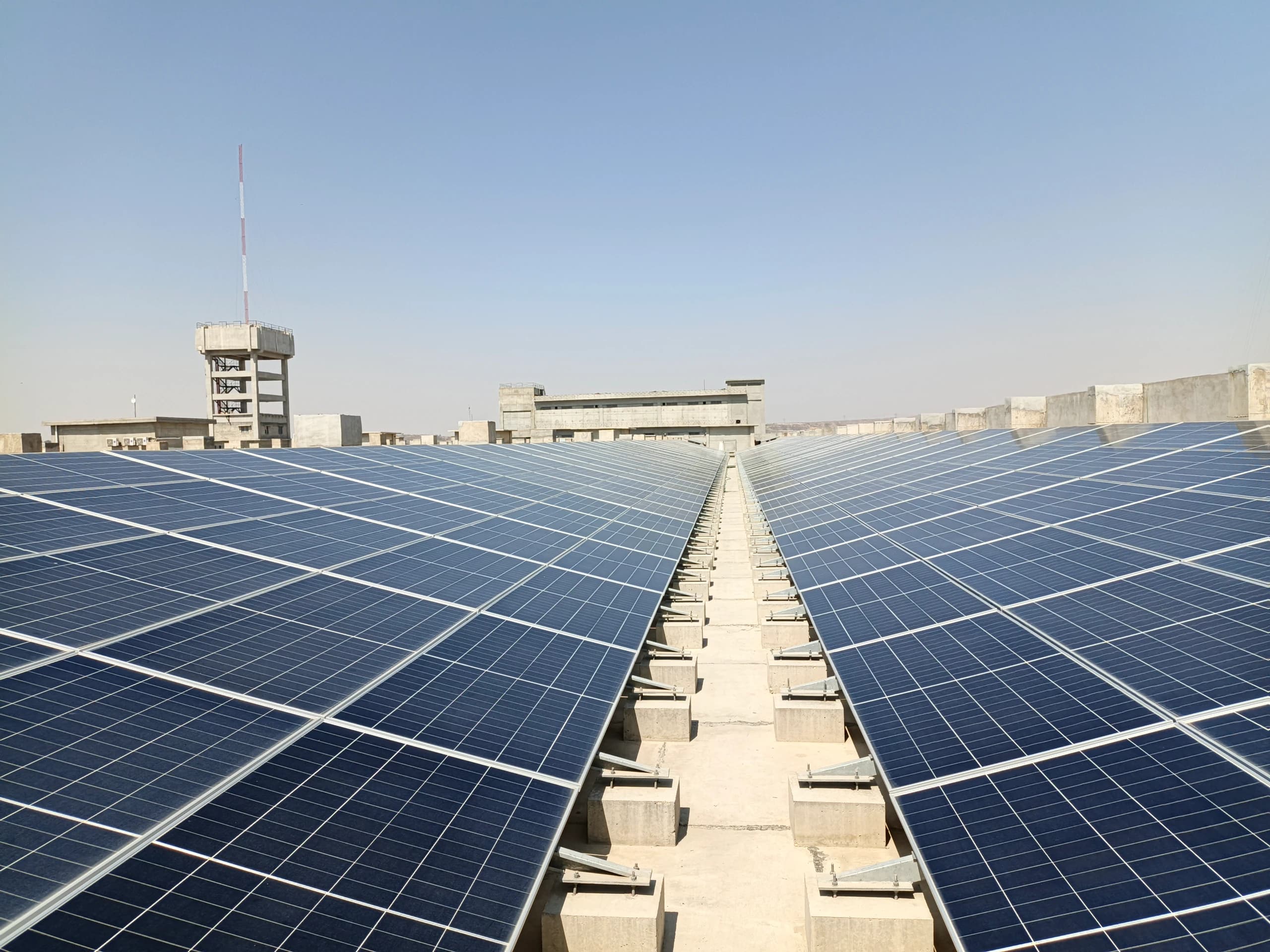 Solar panel support frames