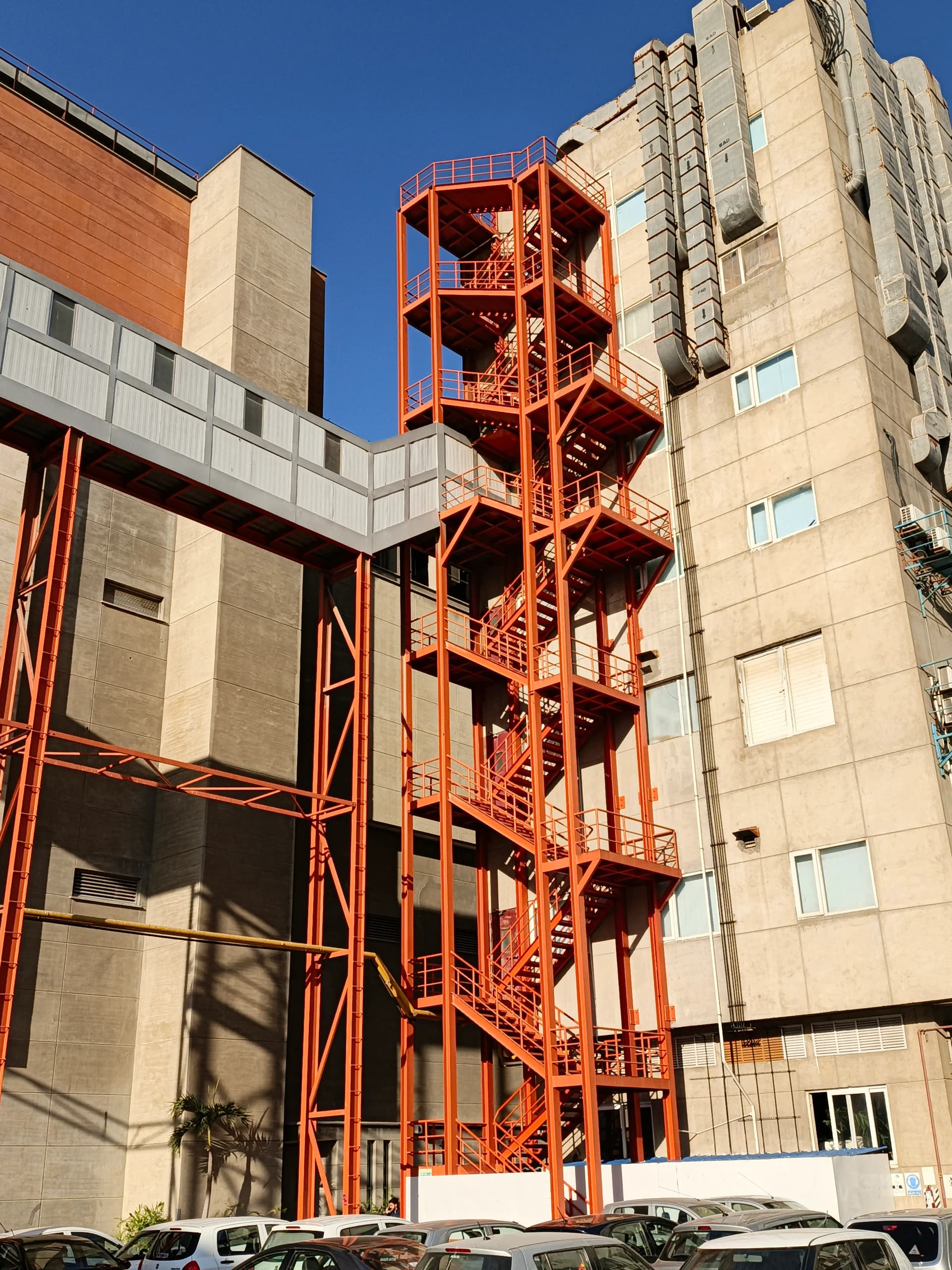 Steel structure installation work