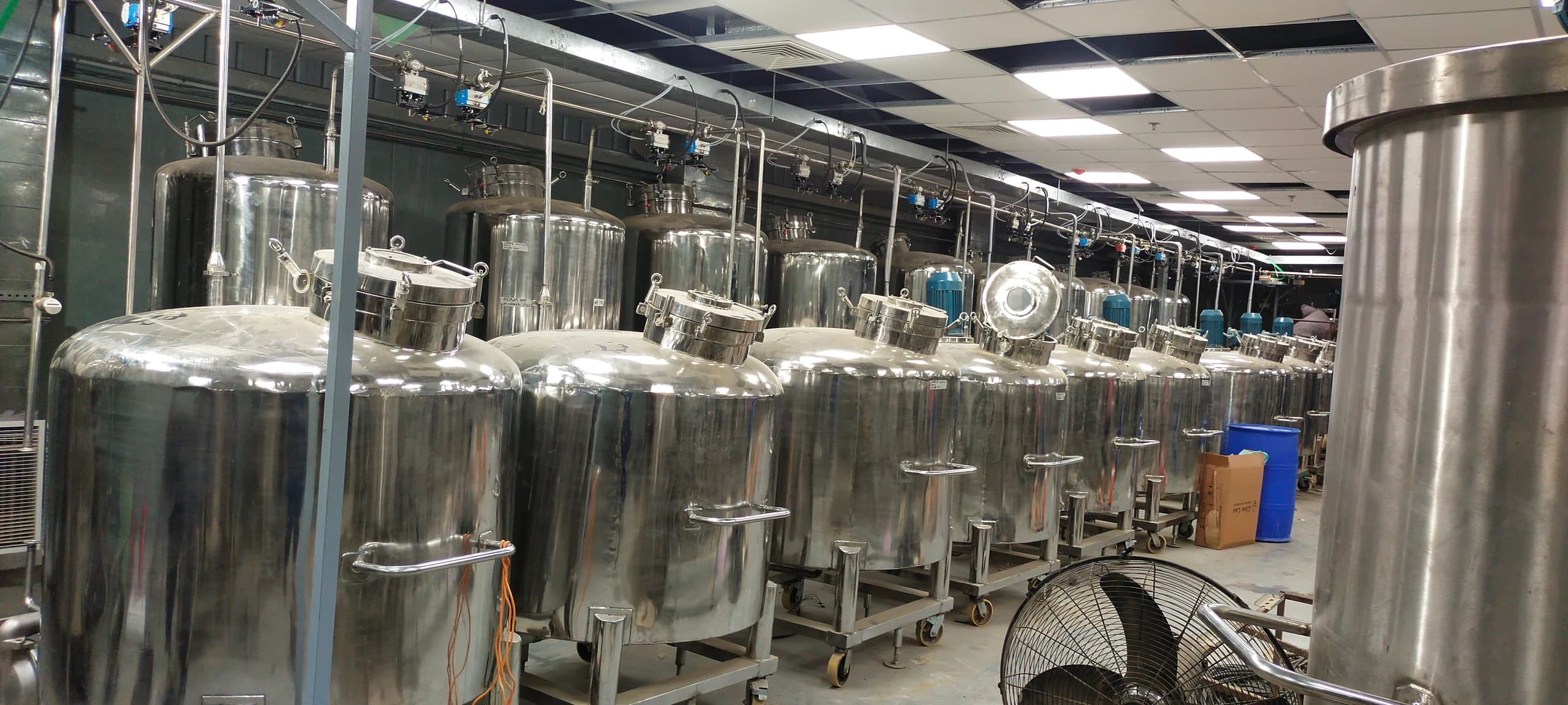 SS mixing tank fabrication