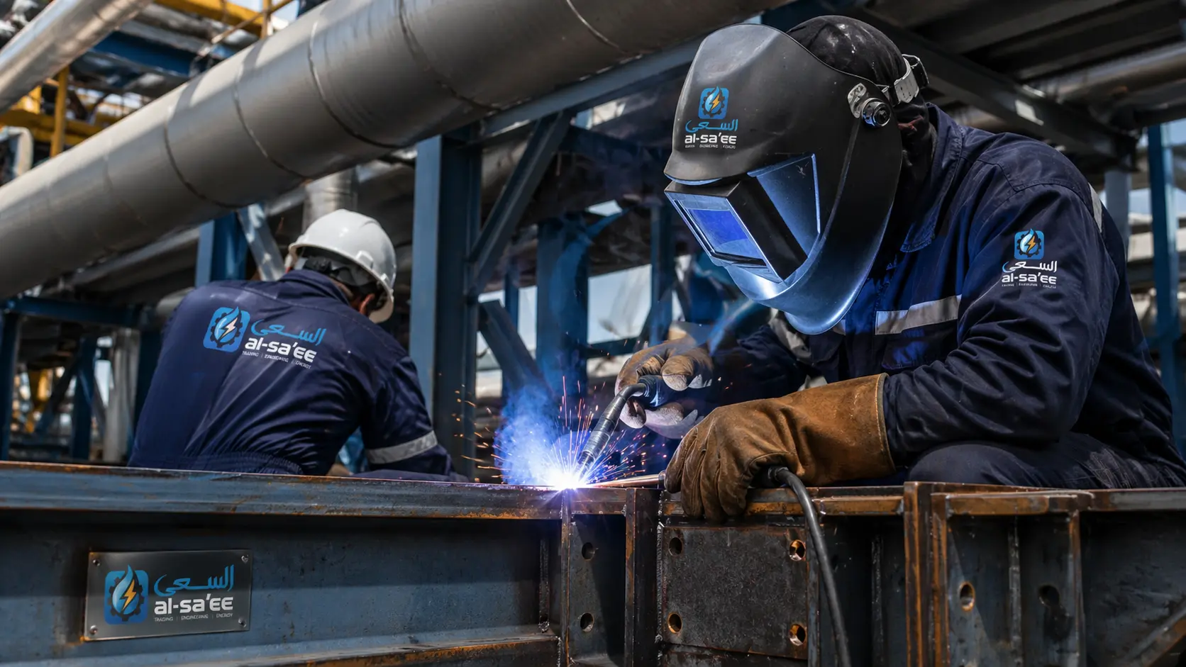 Welding and grinding fabrication work