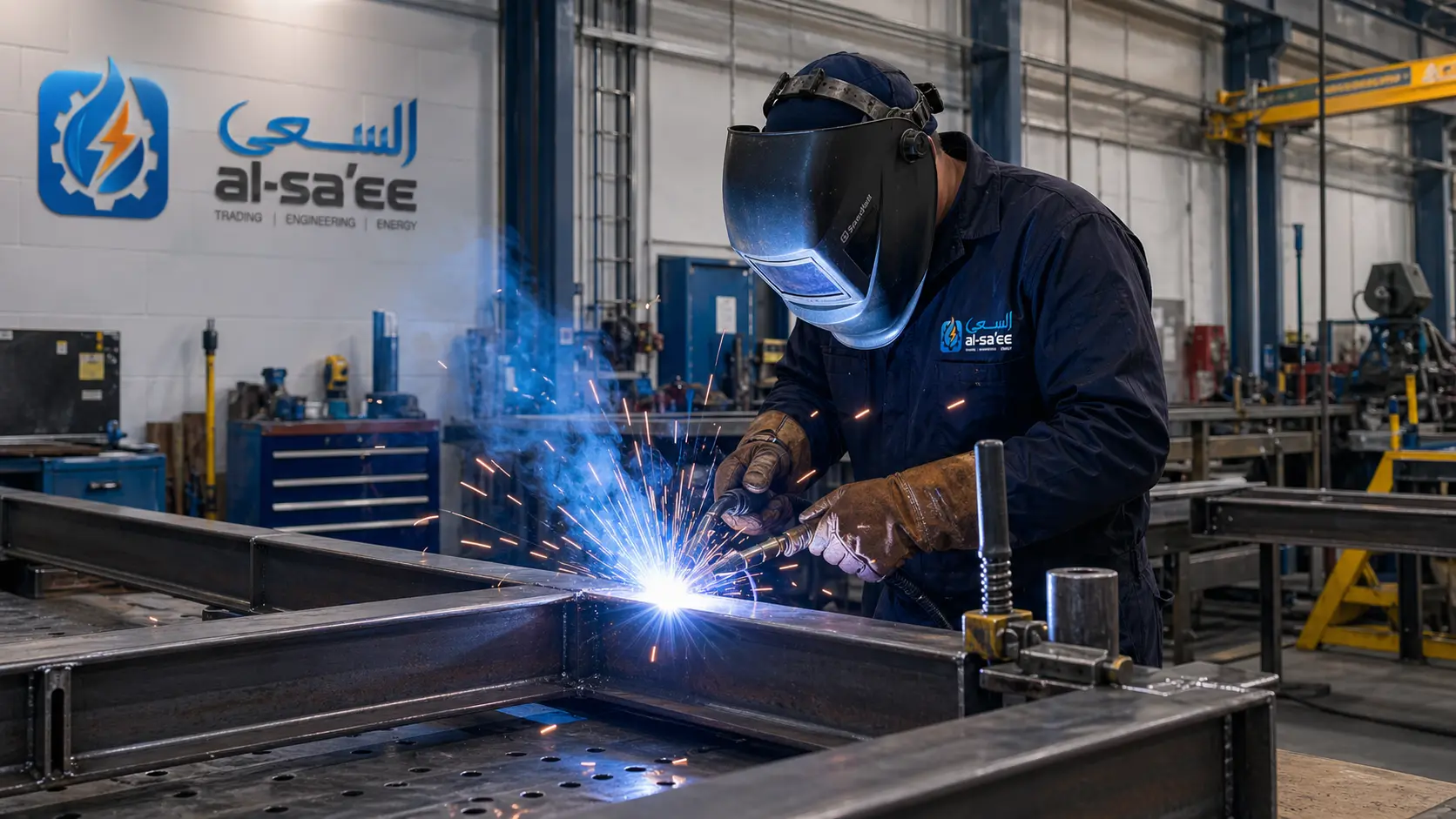 Industrial welding operation