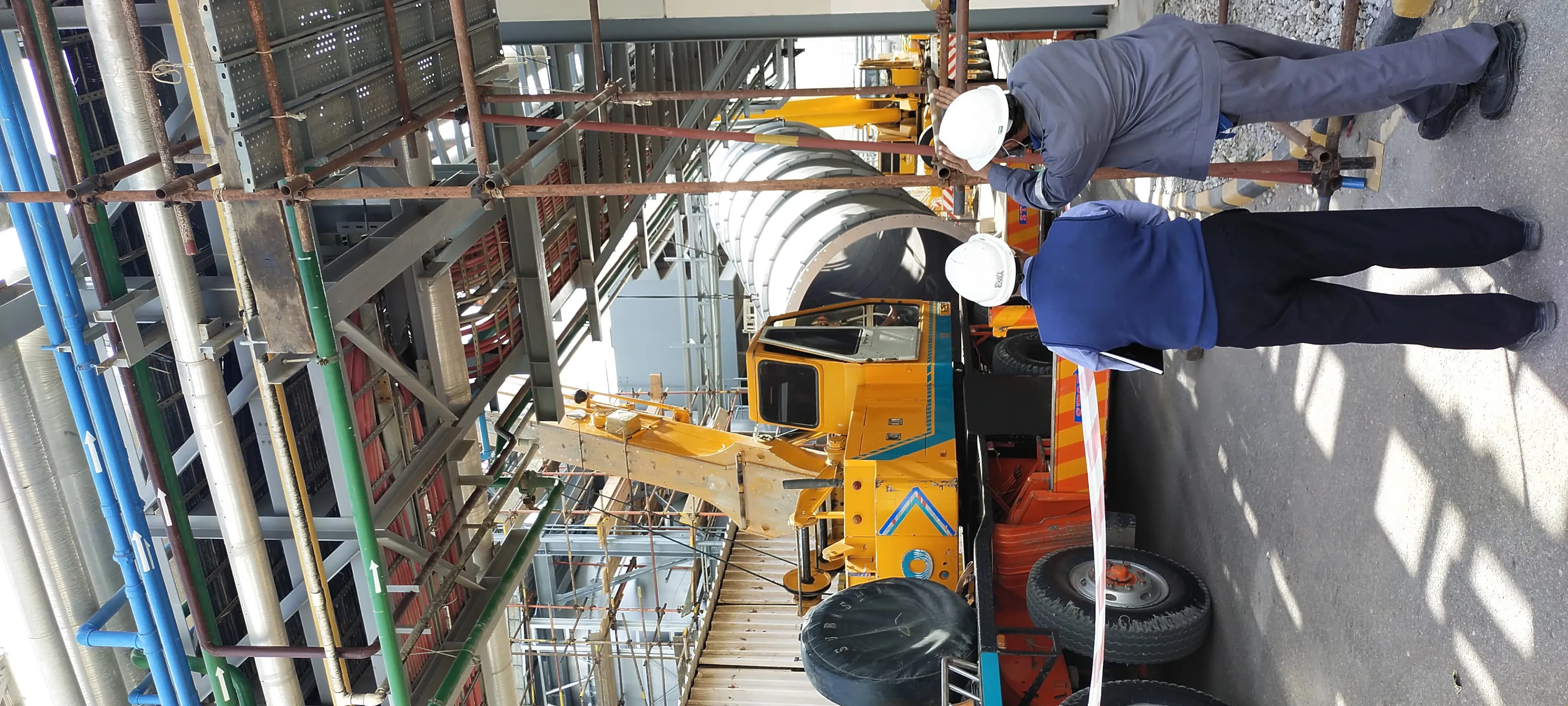 Gas turbine chimney completion