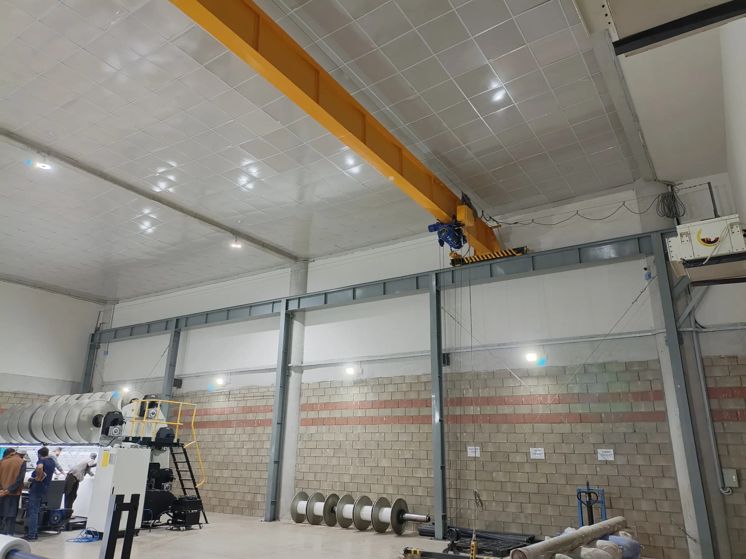 Bari Textile overhead crane hoist project
