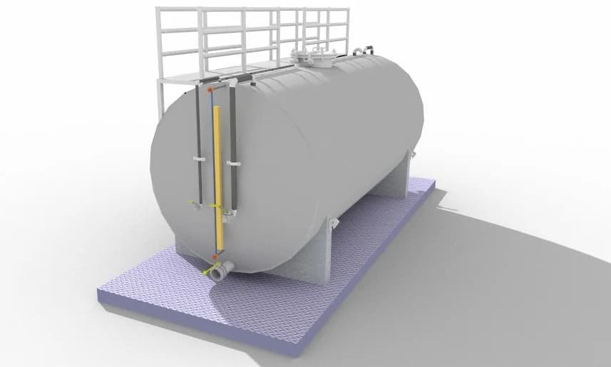 Bulk storage tank drawing