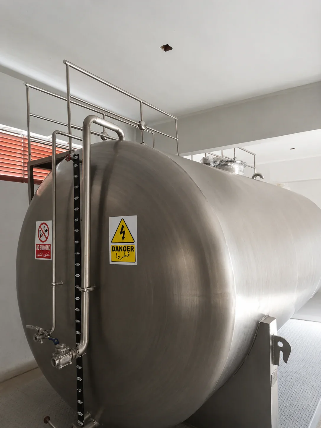 Completed bulk storage tanks