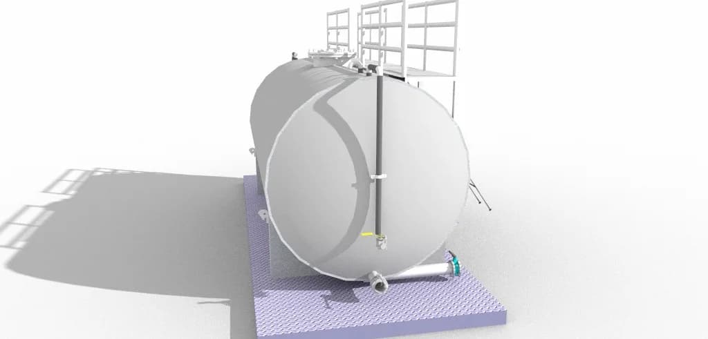 Bulk storage tank drawing layout