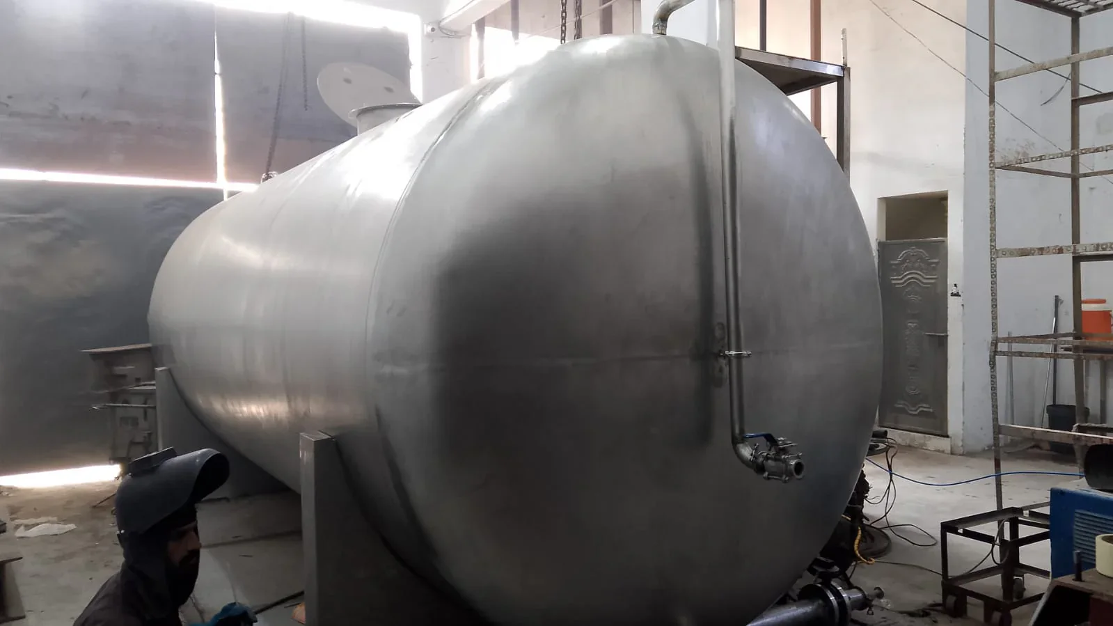 Bulk storage tank fabrication progress