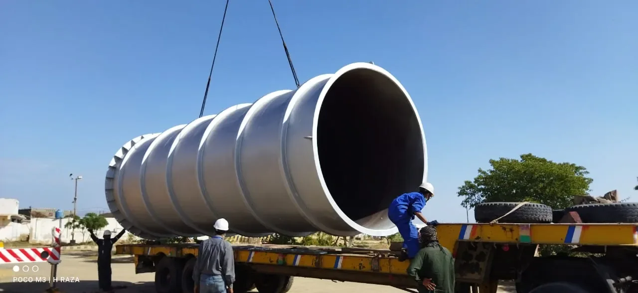 Gas turbine chimney steelwork