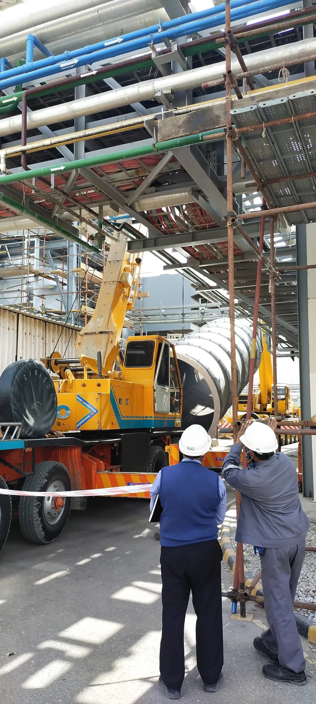 Gas turbine chimney completion