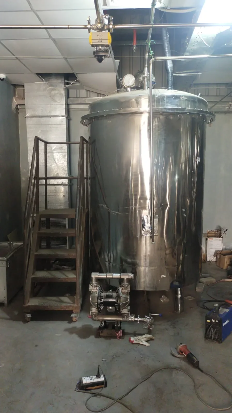 Completed chiller tank