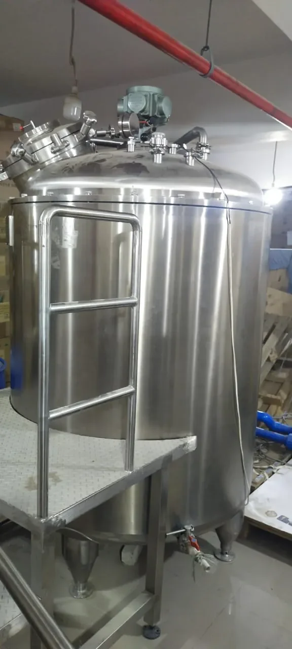 Perfume facility process tanks