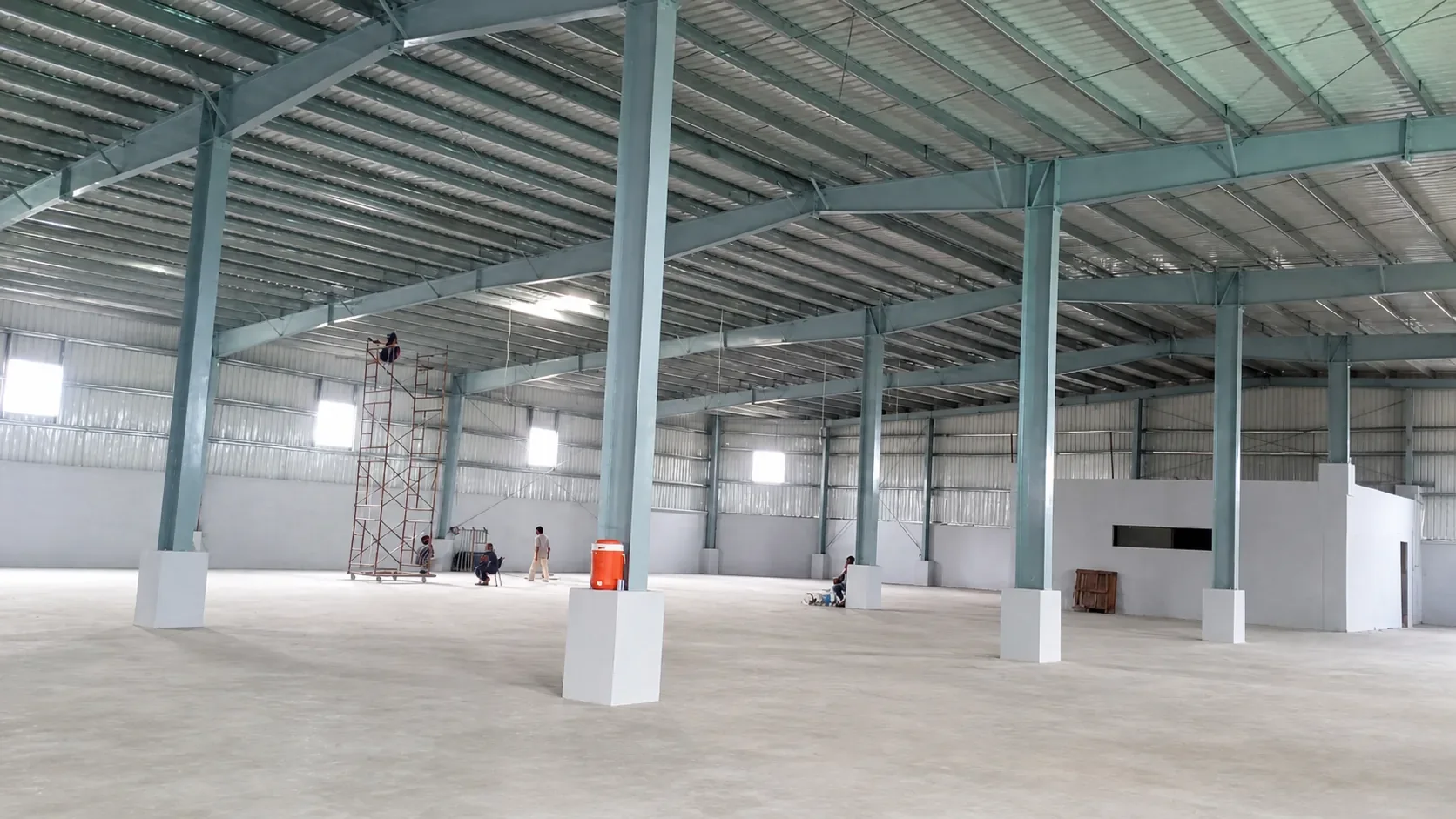 PEB shed completed view